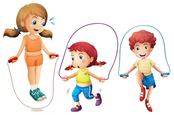 three-kids-jumping-rope-on-white-background-vector